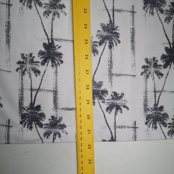 Travis Mathews Men's Size XXL White w/ Grey Palm Trees Straight Fit Polo - Picture 11 of 11